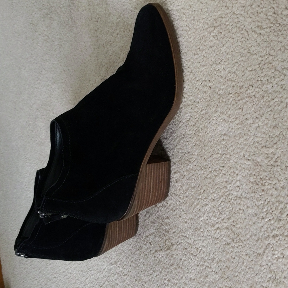Dolce Vita Black Suede Ankle Boots - Size 10